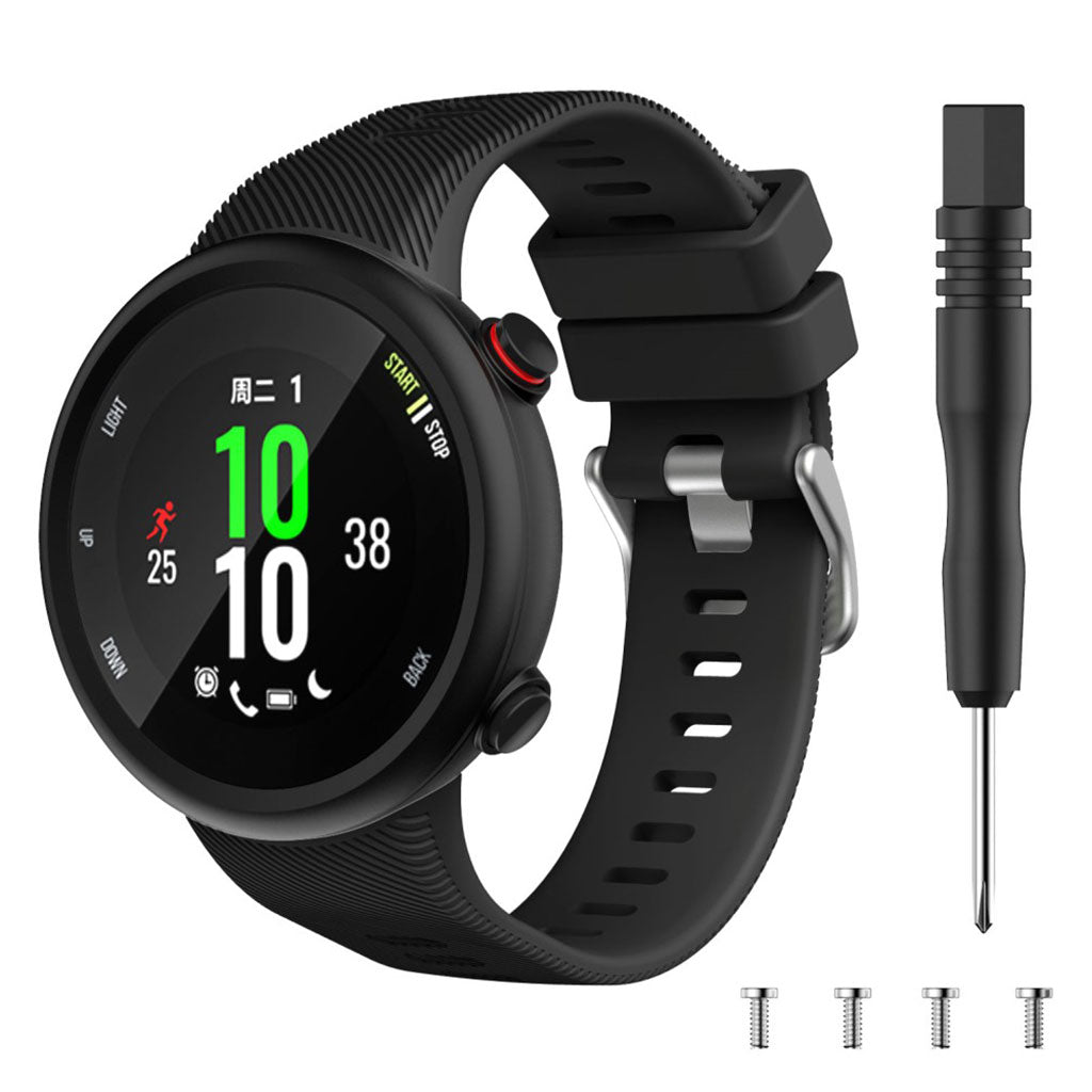 Rigtigt Rart Silikone Rem passer til Garmin Forerunner 45S