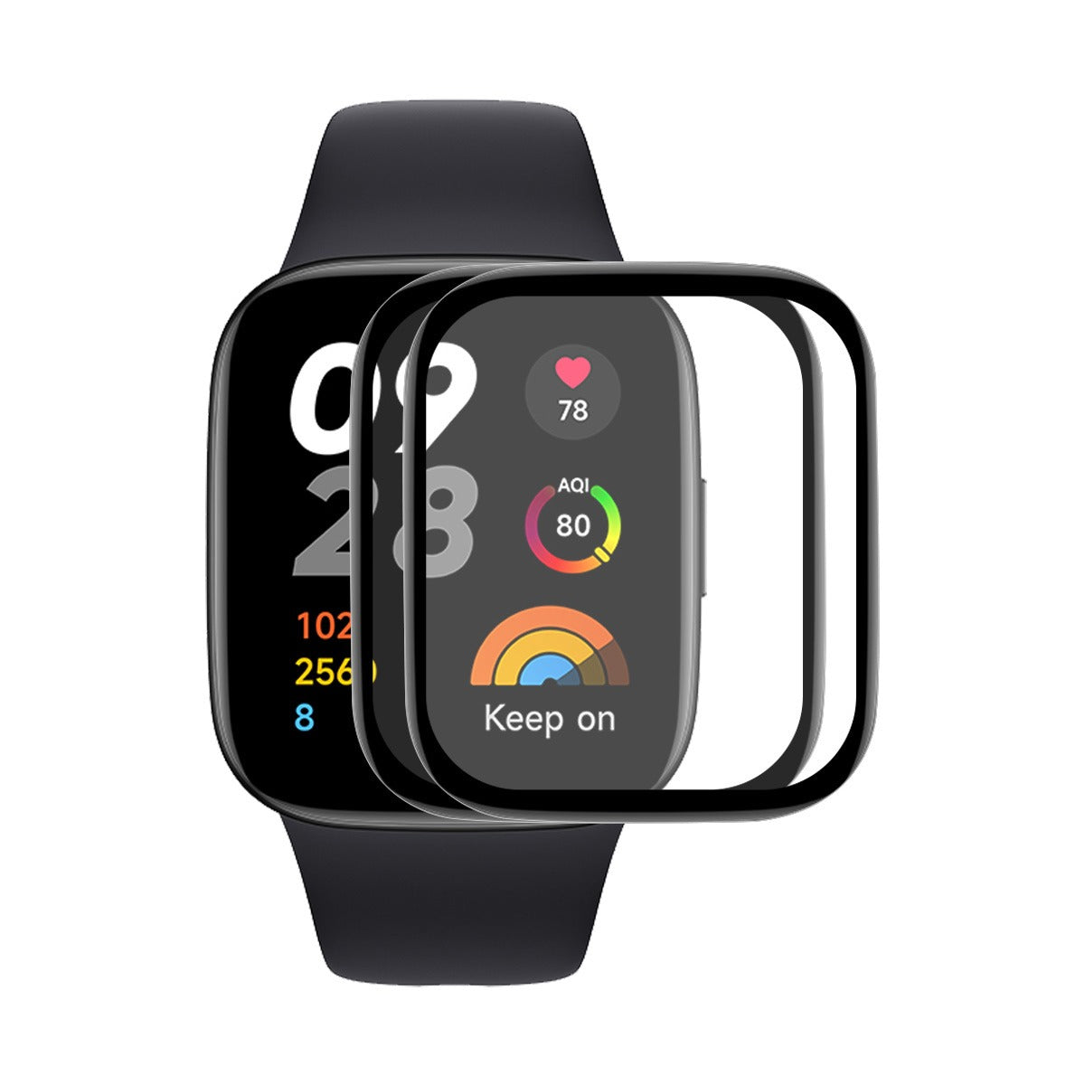 Silikone 3D Kurvet Skærmbeskytter passer til Xiaomi Redmi Watch 5 Active