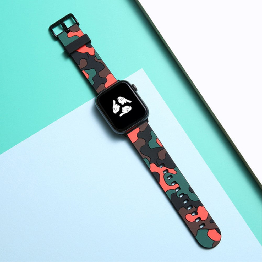 Vildt Fed Silikone Rem passer til Apple Watch Series 7 41mm
