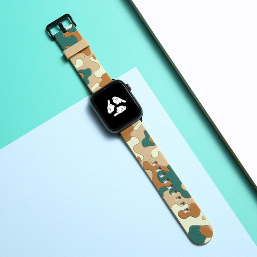 Vildt Fed Silikone Rem passer til Apple Watch Series 7 41mm