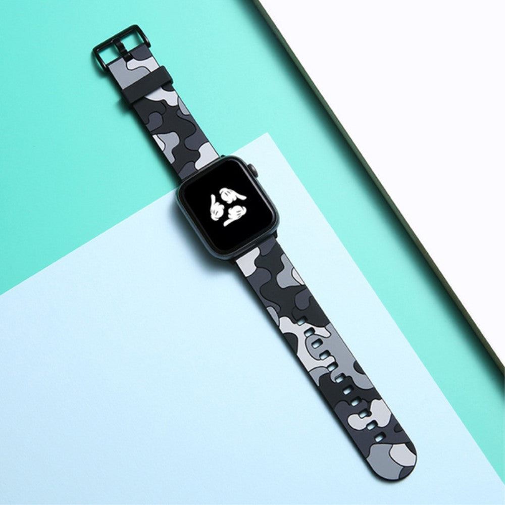 Vildt Fed Silikone Rem passer til Apple Watch Series 7 41mm