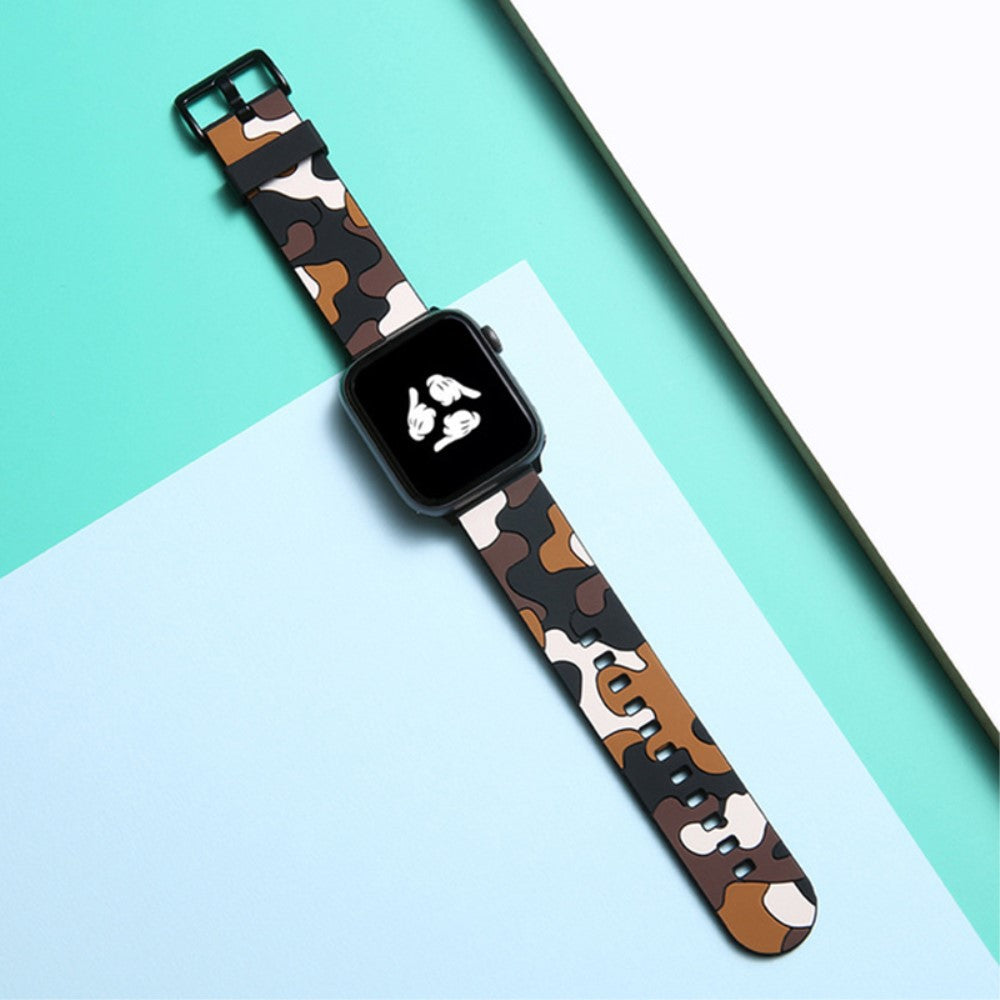 Vildt Fed Silikone Rem passer til Apple Watch Series 7 41mm