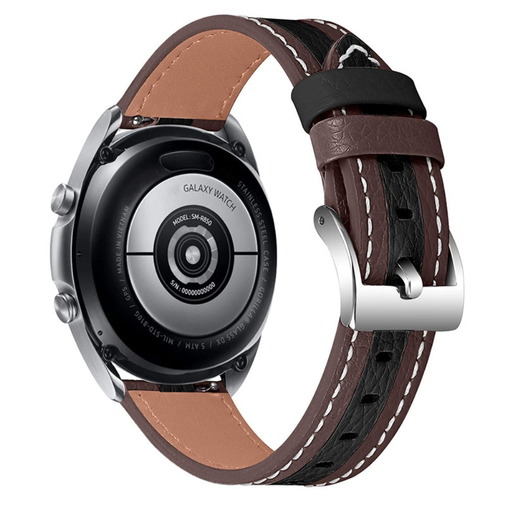 Ægte Læder Universal Rem passer til Samsung Galaxy Watch 3 (41mm) / Samsung Galaxy Watch (42mm) Rabat