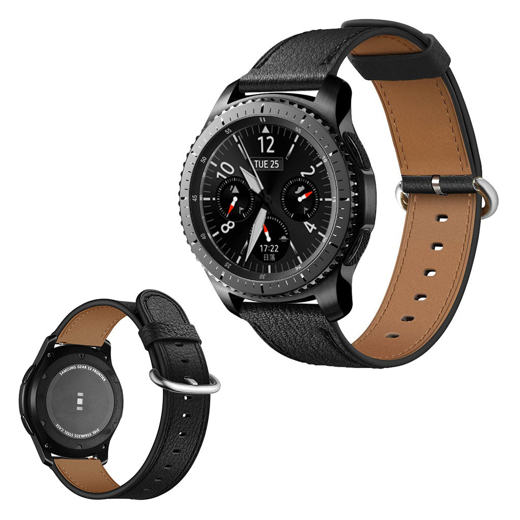 Ægte Læder Universal Rem passer til Samsung Gear S3 / Samsung Gear S3 Frontier