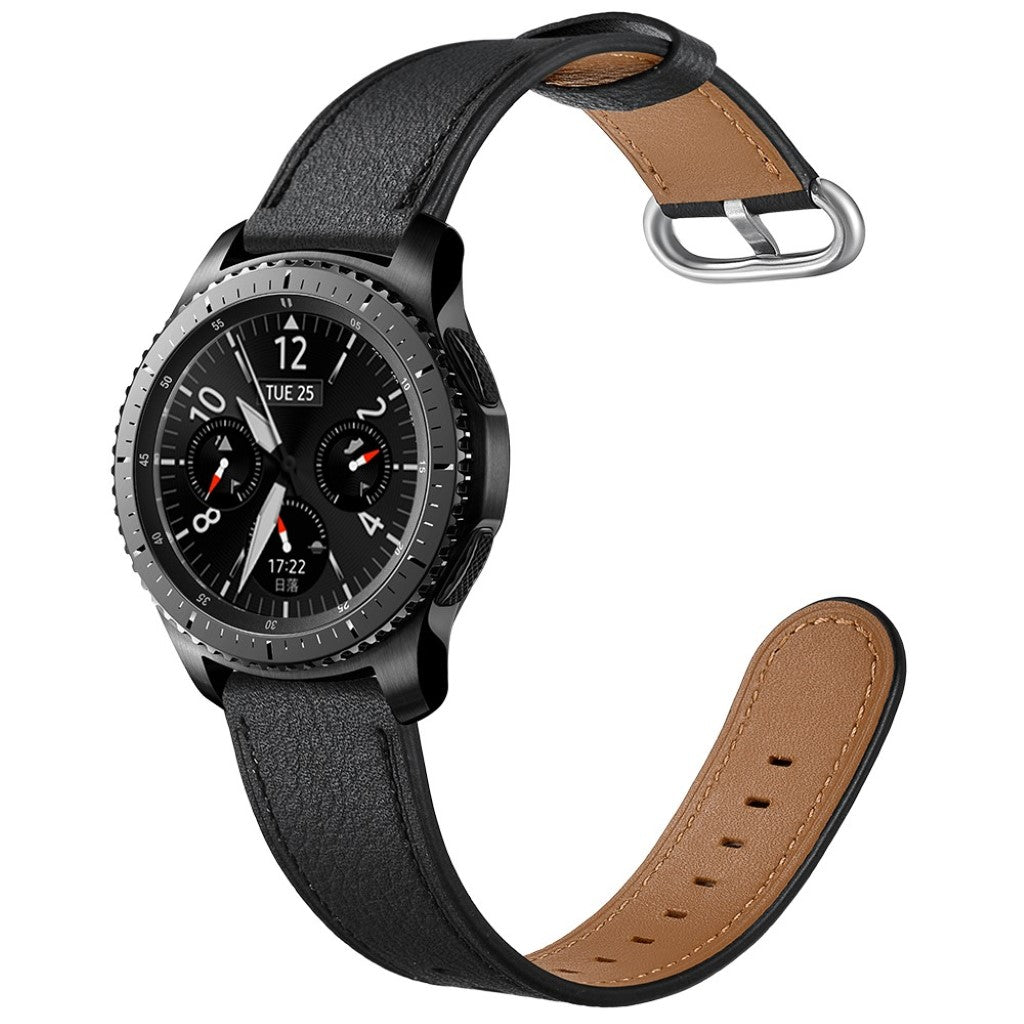 Ægte Læder Universal Rem passer til Samsung Gear S3 / Samsung Gear S3 Frontier