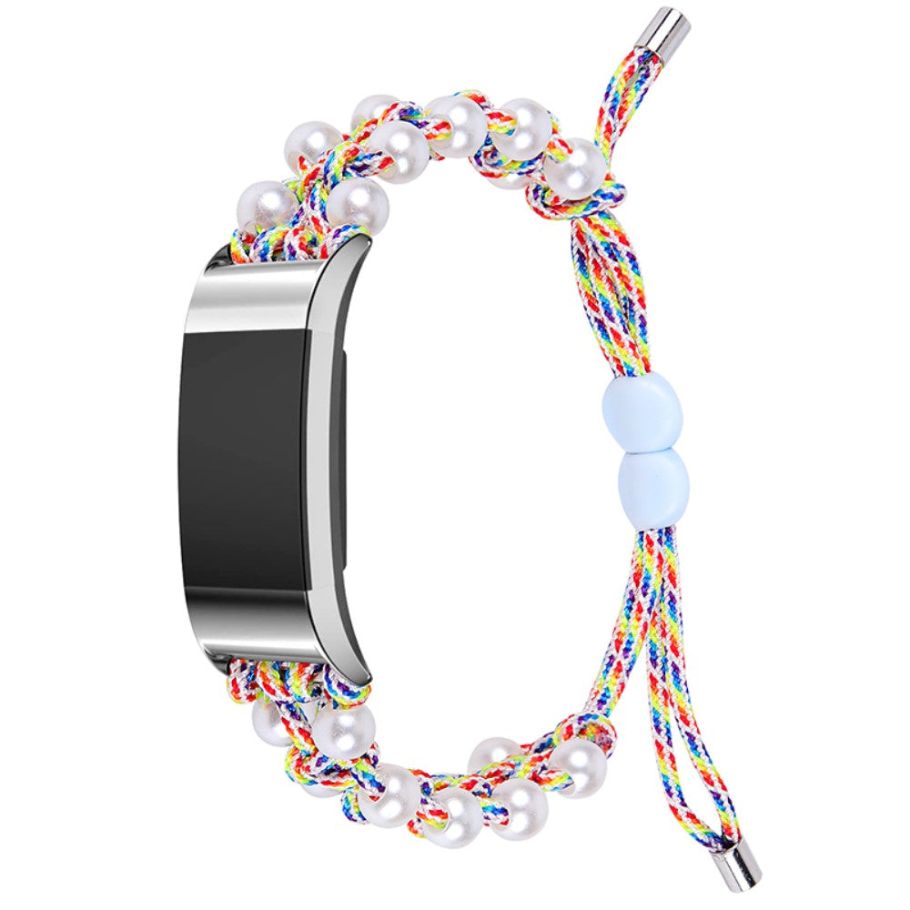 Rigtigt Sejt Nylon Rem passer til Fitbit Charge 2
