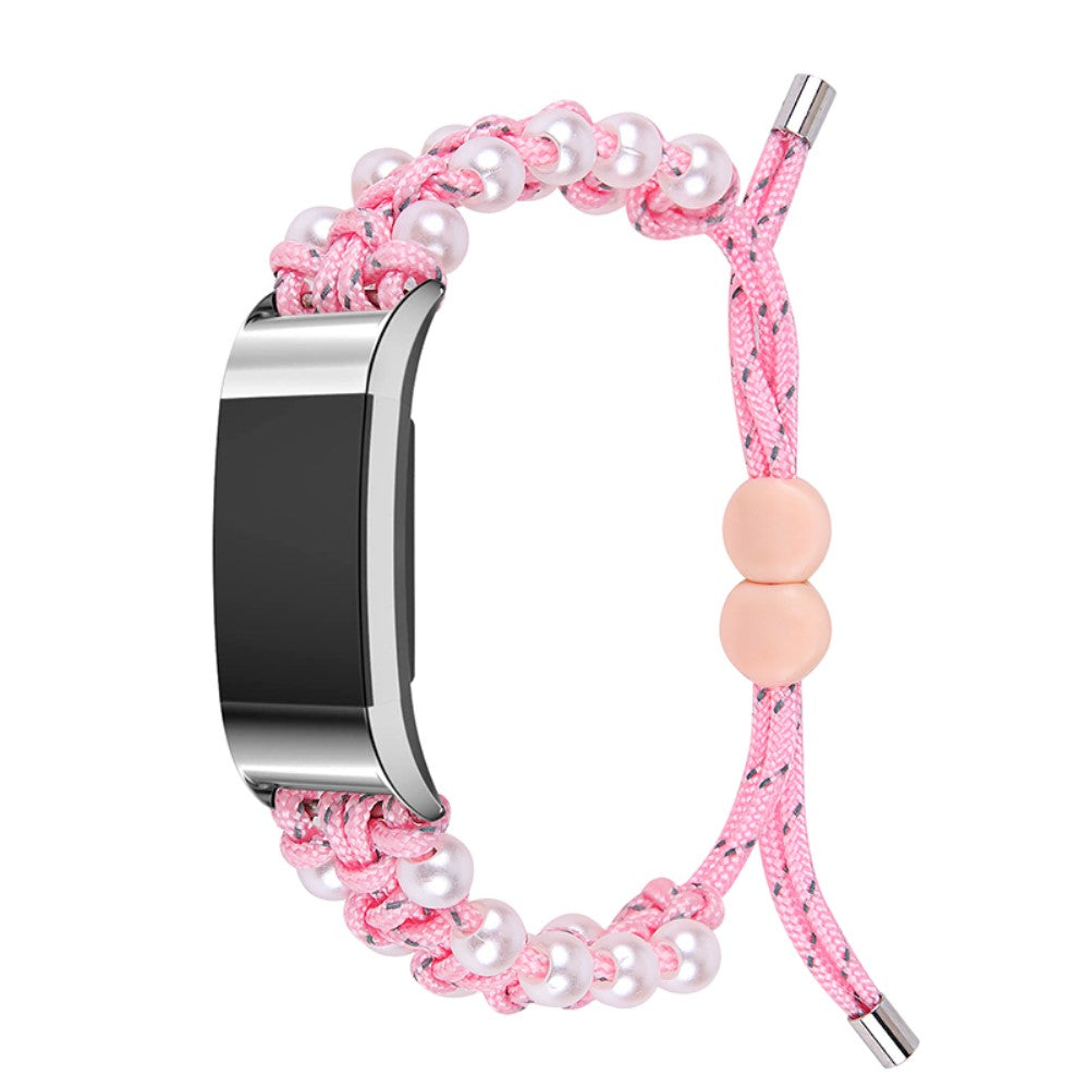 Rigtigt Sejt Nylon Rem passer til Fitbit Charge 2