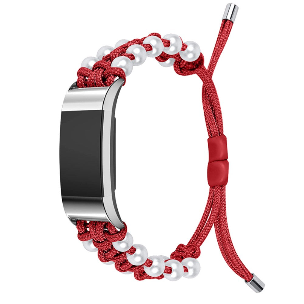 Rigtigt Sejt Nylon Rem passer til Fitbit Charge 2