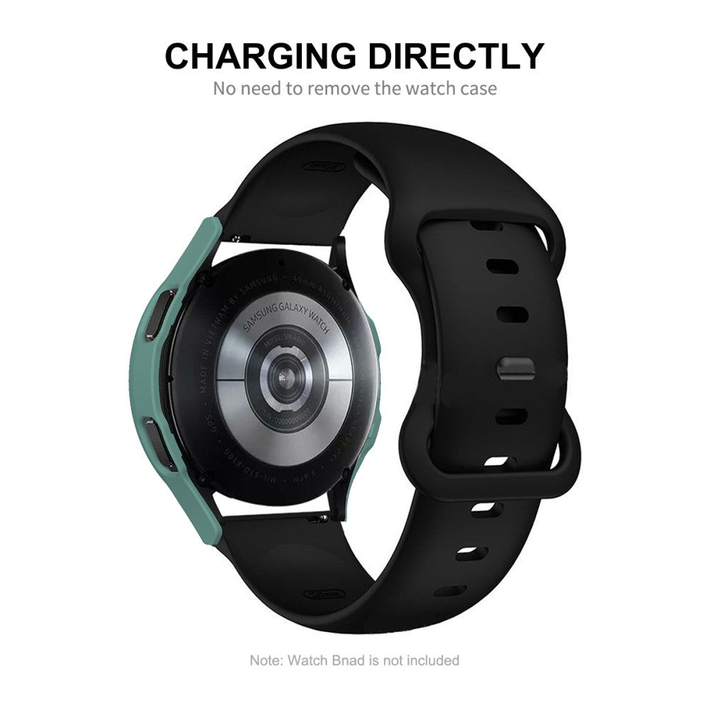 Mega Flot Cover med Skærmbeskytter i Plastik og Hærdet Glas passer til Samsung Galaxy Watch 4 (40mm)