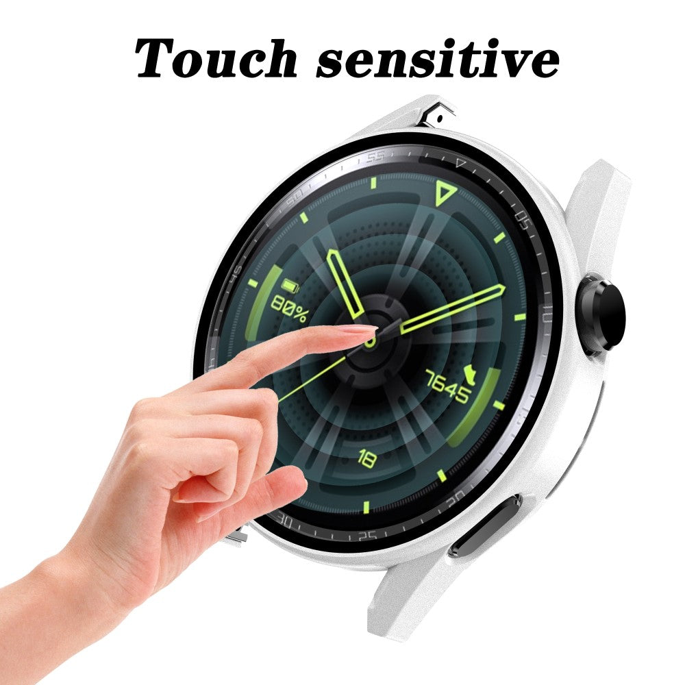 Mega Godt Cover med Skærmbeskytter i Plastik og Hærdet Glas passer til Huawei Watch GT 3 (46mm)