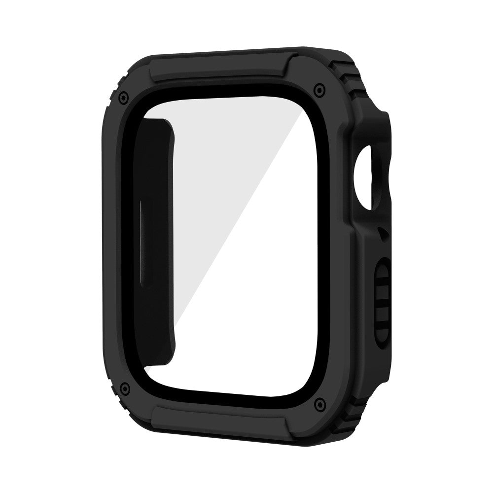 Meget Fint Universal Cover med Skærmbeskytter i Plastik og Hærdet Glas passer til Apple Watch Series 8 (45mm) / Apple Watch Series 7 45mm