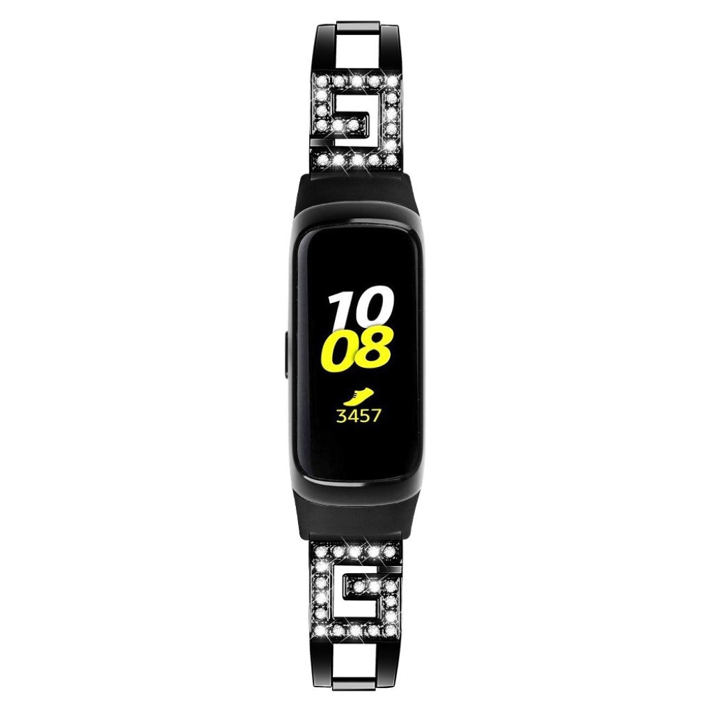 Vildt Fed Metal Og Rhinsten Rem passer til Samsung Galaxy Fit