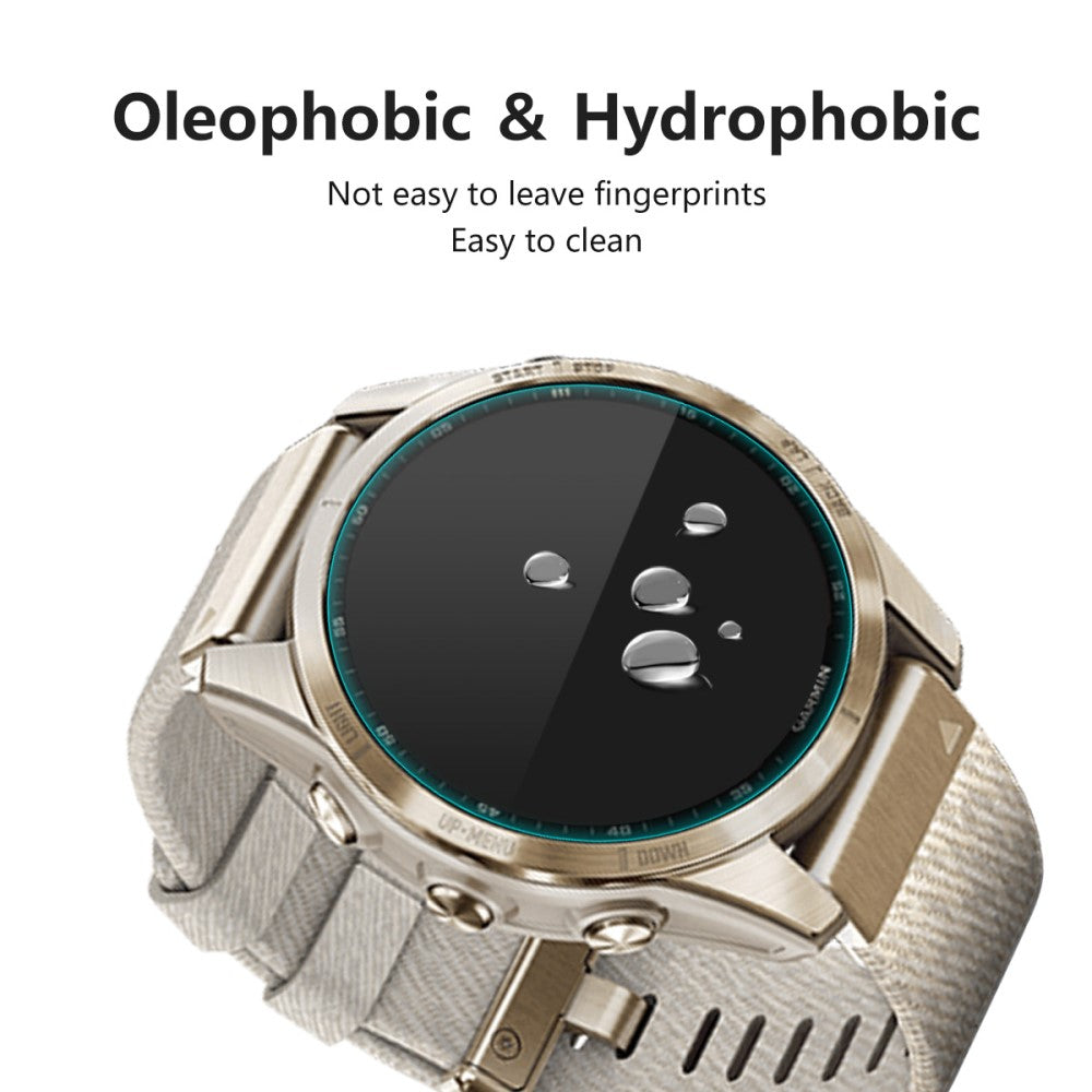2stk Hærdet Glas 9H Skærmbeskytter passer til Garmin Fenix 7S