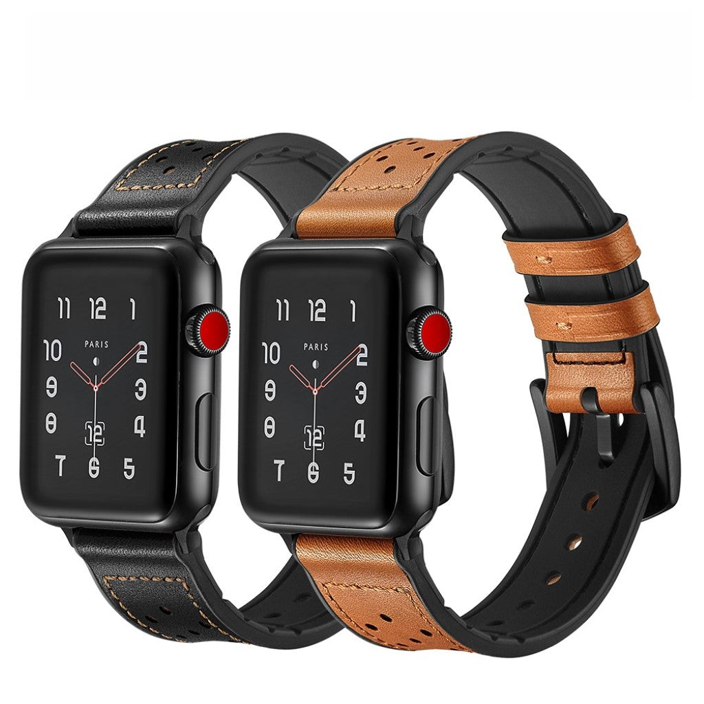 Ægte Læder Universal Rem passer til Apple Watch Series 5 44mm / Apple Watch 44mm