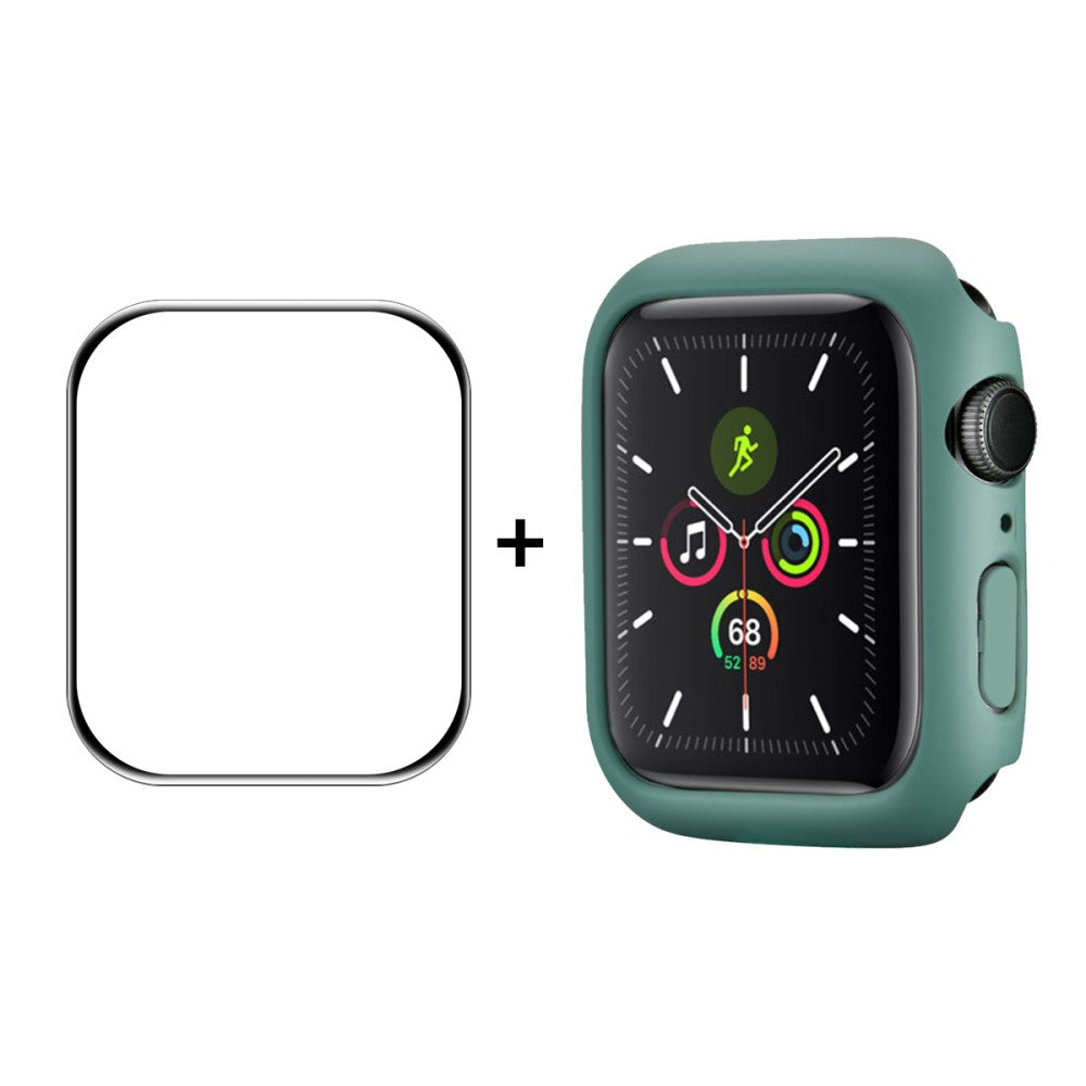 Meget Fed Cover med Skærmbeskytter i Hærdet Glas passer til Apple Watch Series 7 45mm
