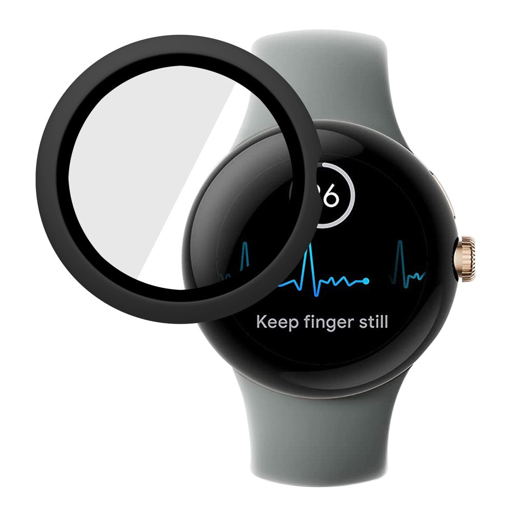 Meget Fed Cover med Skærmbeskytter i Plastik og Hærdet Glas passer til Google Pixel Watch