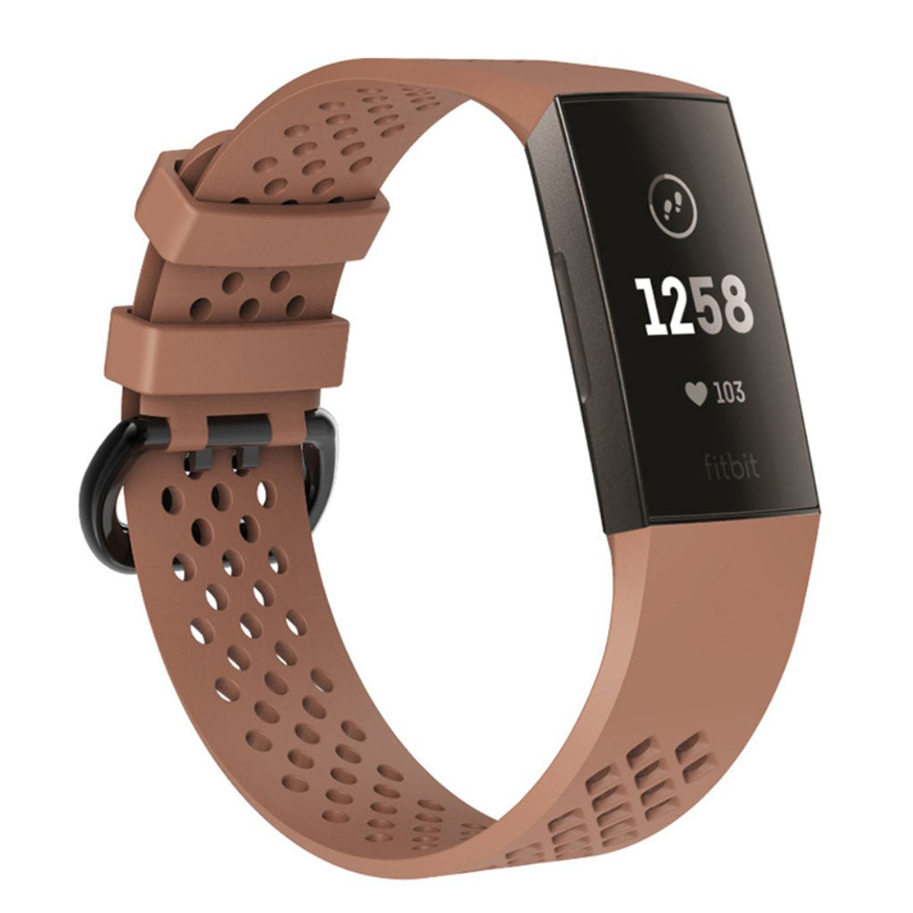 Skøn Silikone Rem passer til Fitbit Charge 3
