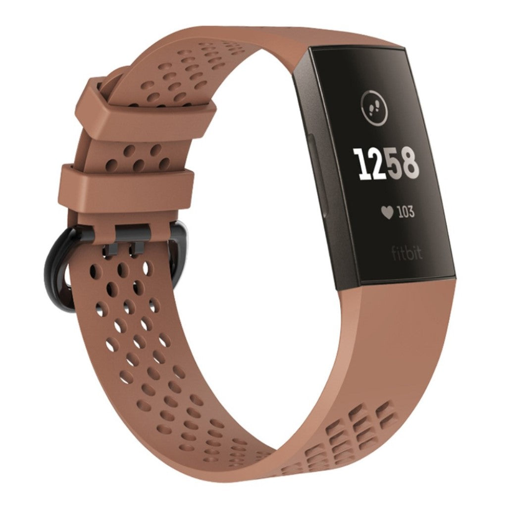 Skøn Silikone Rem passer til Fitbit Charge 3