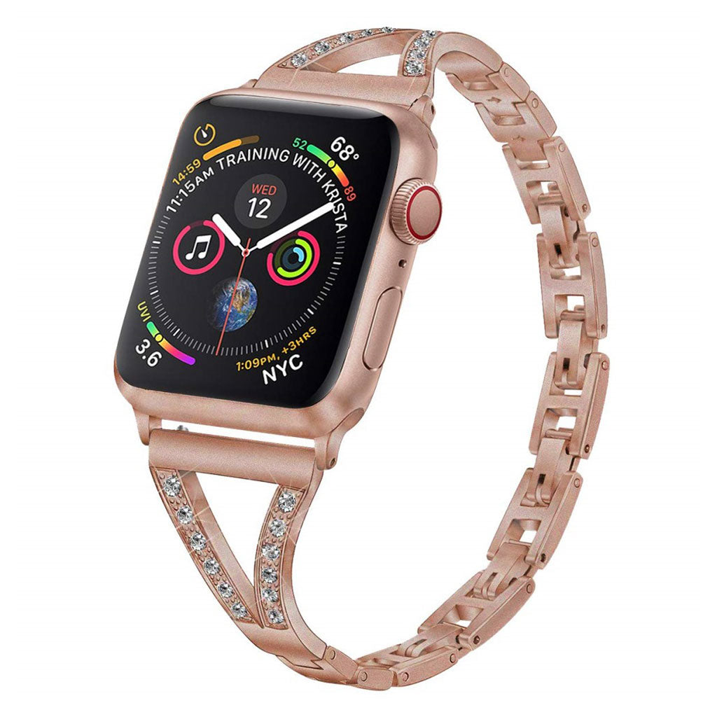 Eminent Metal Og Rhinsten Rem passer til Apple Watch Series 5 40mm
