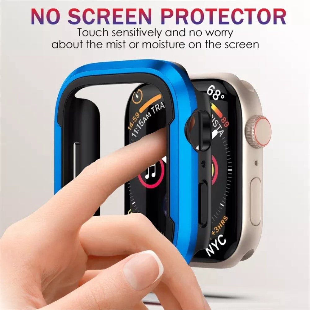 Metal og Silikone Bumper passer til Apple Watch Series 7 45mm