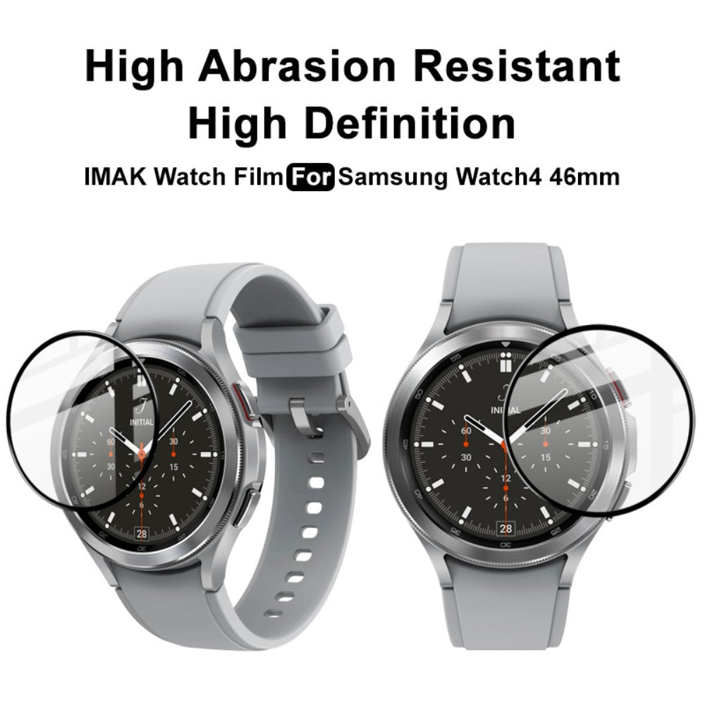 Silikone HD Skærmbeskytter passer til Samsung Galaxy Watch 4 Classic (46mm)