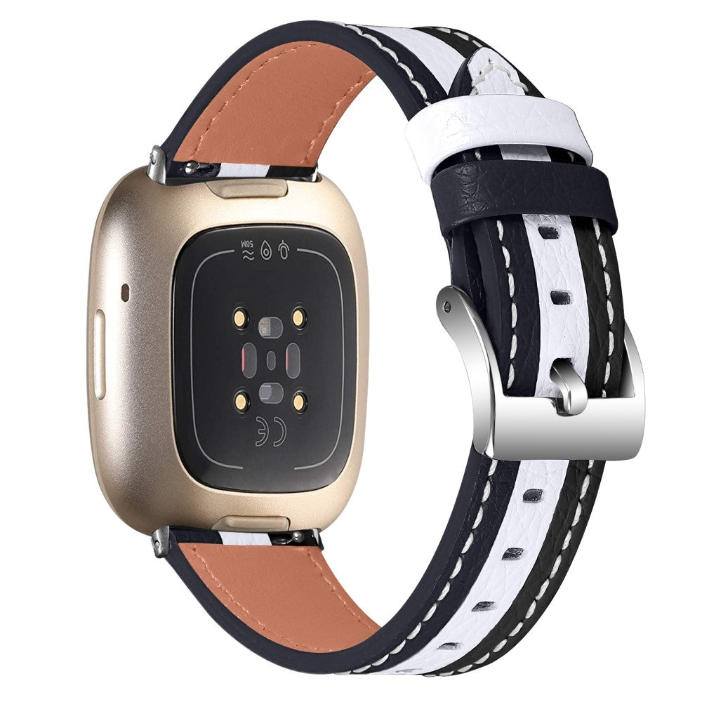 Ægte Læder Universal Rem passer til Fitbit Sense 1 / Fitbit Versa 3