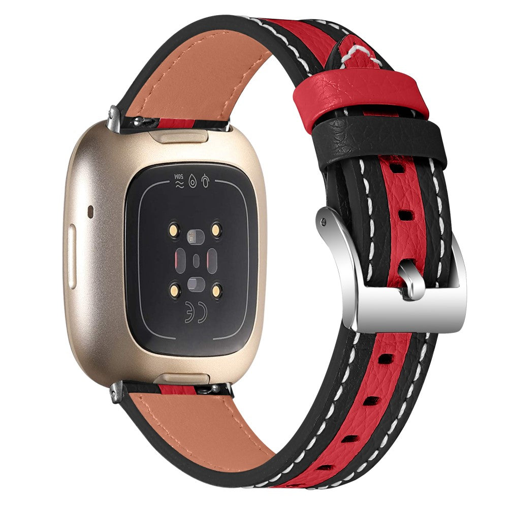Ægte Læder Universal Rem passer til Fitbit Sense 1 / Fitbit Versa 3