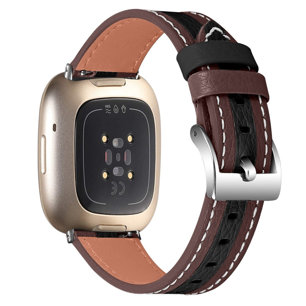 Ægte Læder Universal Rem passer til Fitbit Sense 1 / Fitbit Versa 3