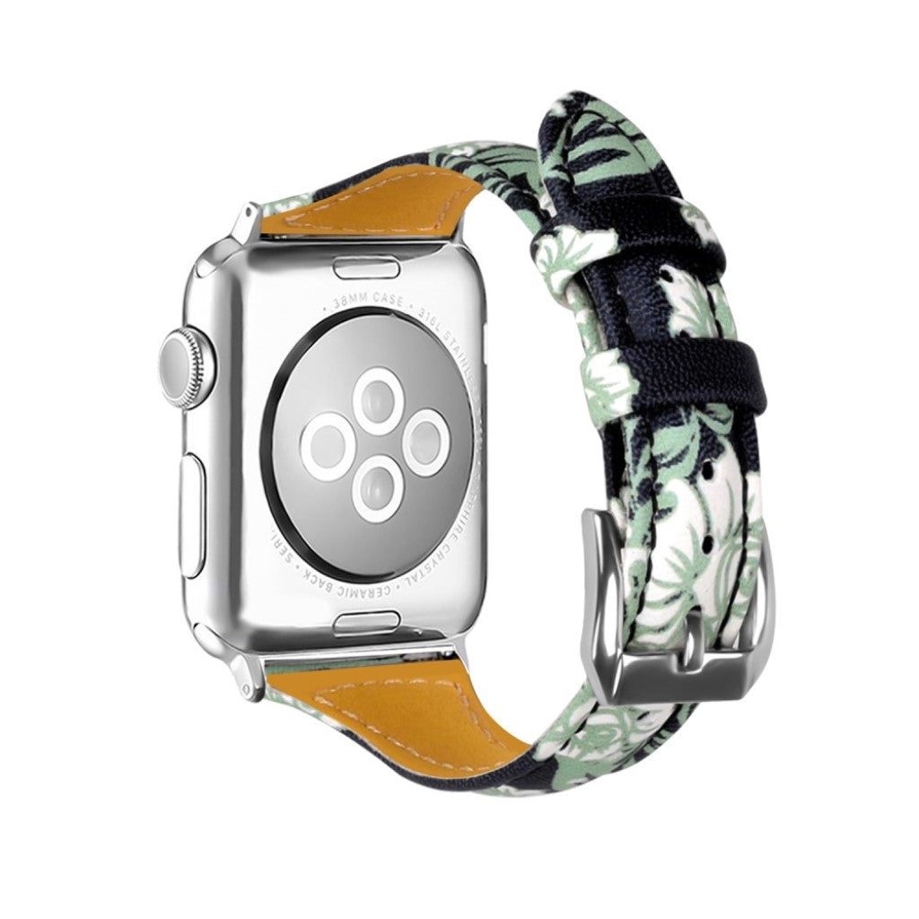 Rigtigt Holdbart Ægte Læder Rem passer til Apple Watch Series 1-3 38mm