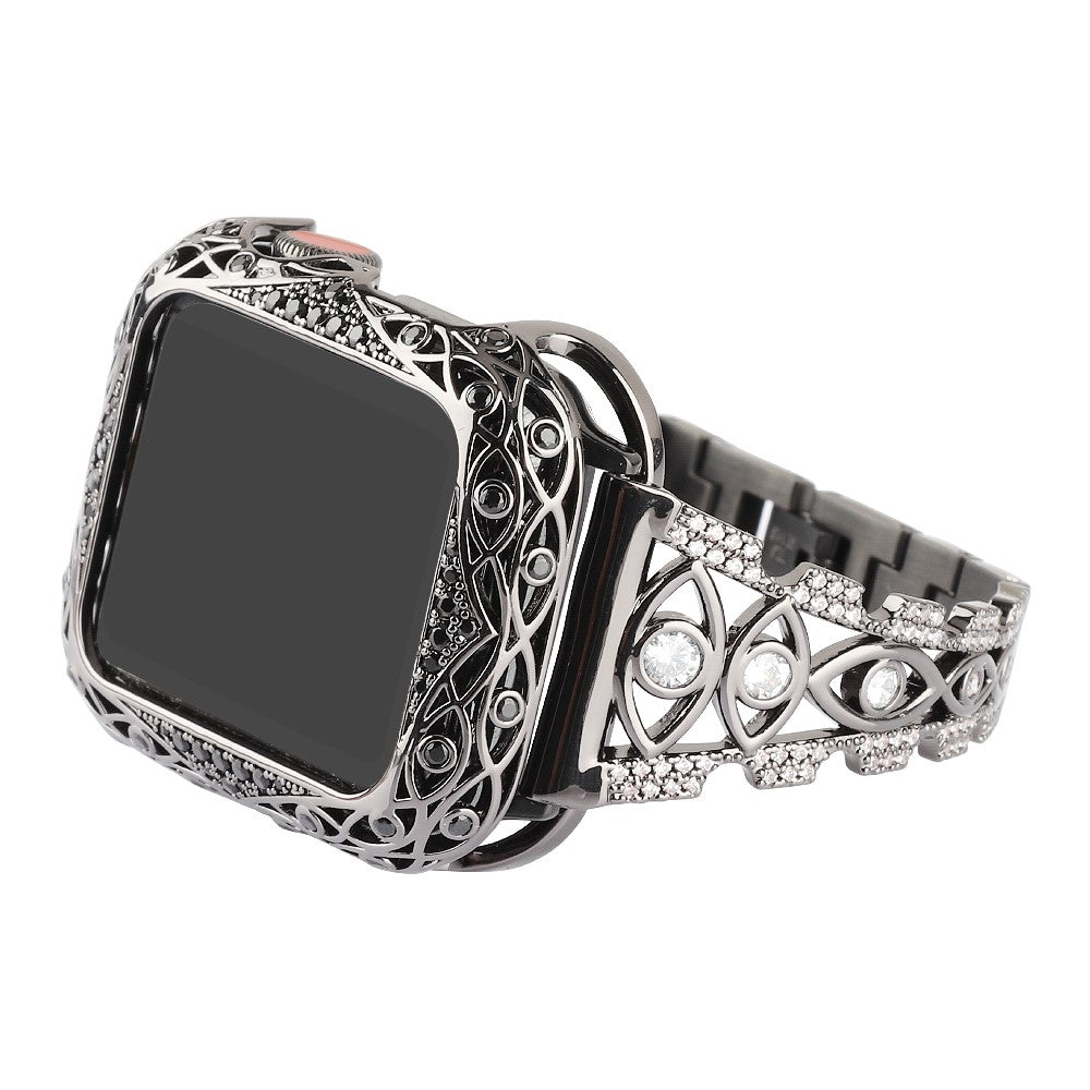 Skøn Metal Og Rhinsten Universal Rem passer til Apple Smartwatch Hot på udsalg