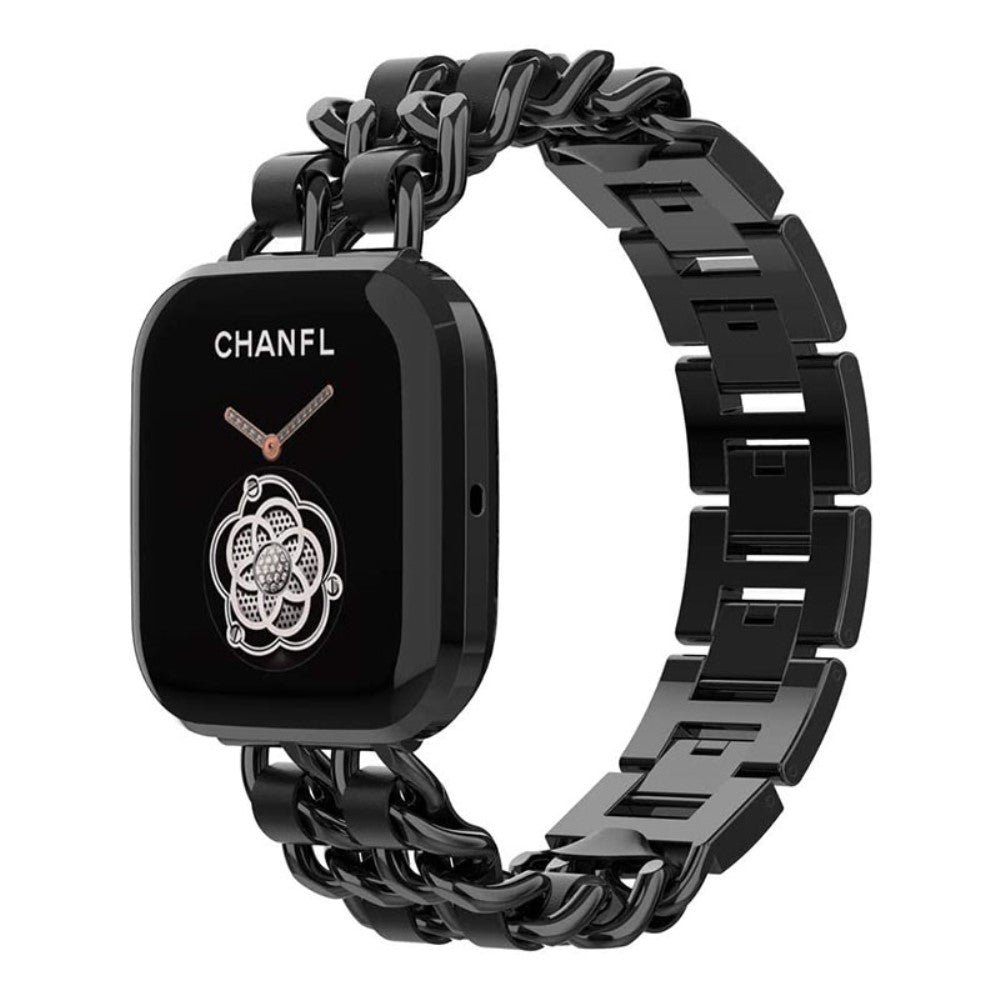 Smuk Metal Og Kunstlæder Universal Rem passer til Fitbit Smartwatch Udsalg