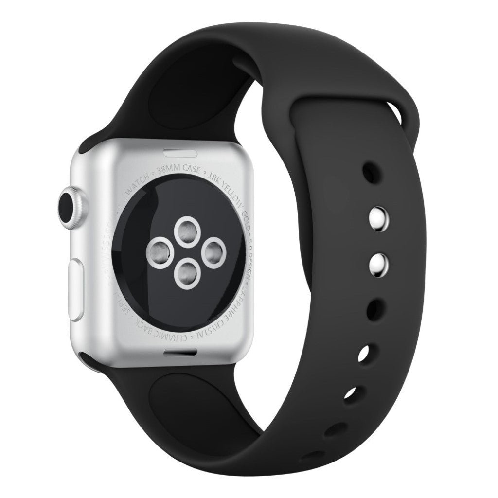 Superflot Silikone Rem passer til Apple Watch Series 4 40mm