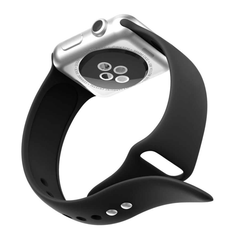Superflot Silikone Rem passer til Apple Watch Series 4 40mm