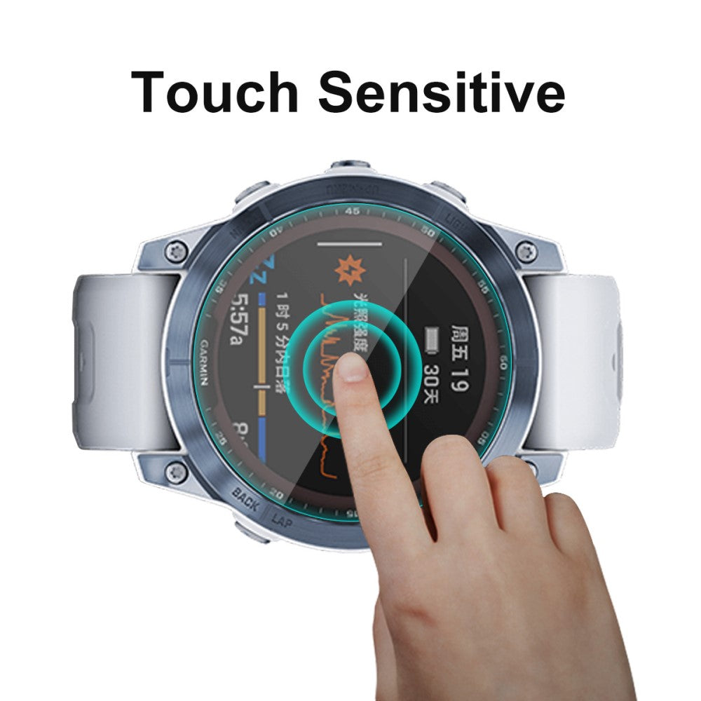 2stk Hærdet Glas 9H Skærmbeskytter passer til Garmin Fenix 7X Rabat