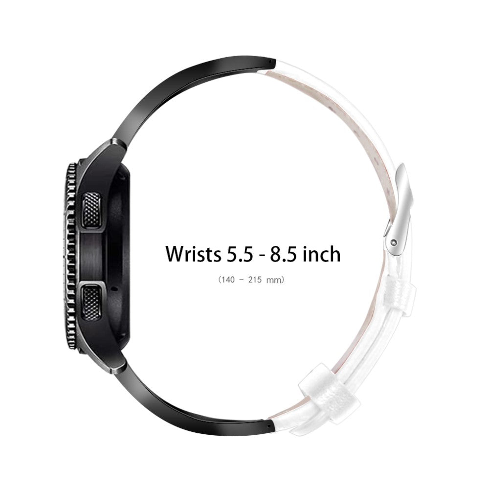 Ægte Læder Og Rhinsten Universal Rem passer til Haylou Solar LS05 / Xiaomi Mi Watch Color