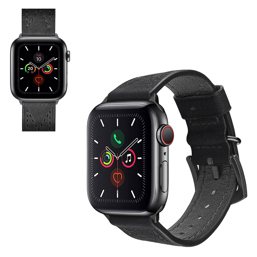 Alle Tiders Ægte Læder Universal Rem passer til Apple Smartwatch