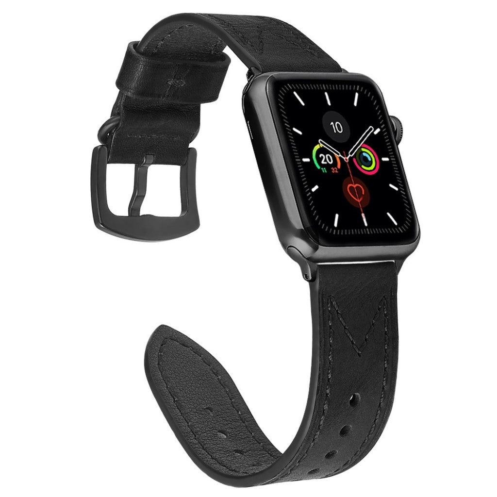 Alle Tiders Ægte Læder Universal Rem passer til Apple Smartwatch