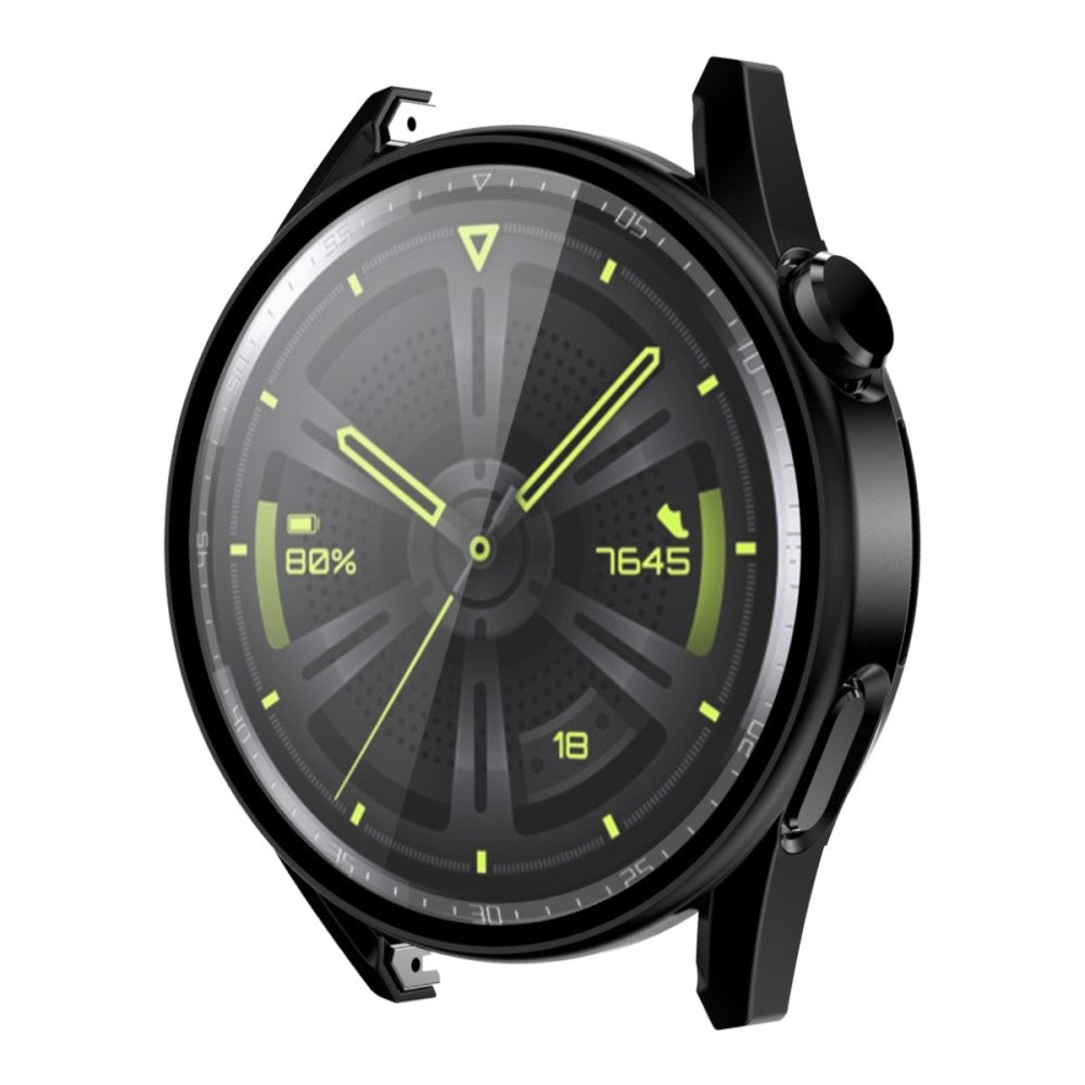 Beskyttende Cover med Skærmbeskytter i Plastik og Hærdet Glas passer til Huawei Watch GT 3 (42mm) Online Hot Salg