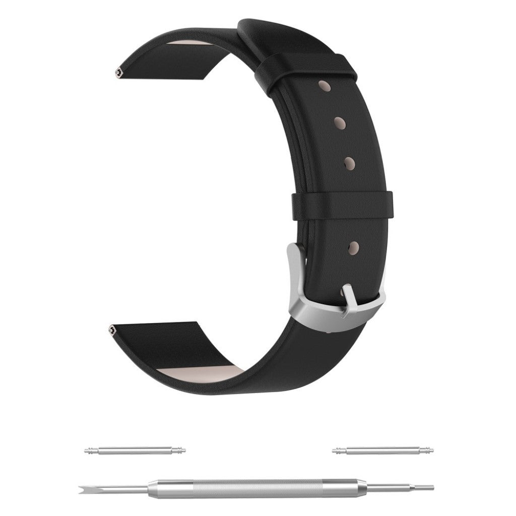 Elegant Ægte Læder Rem passer til Garmin Forerunner 245