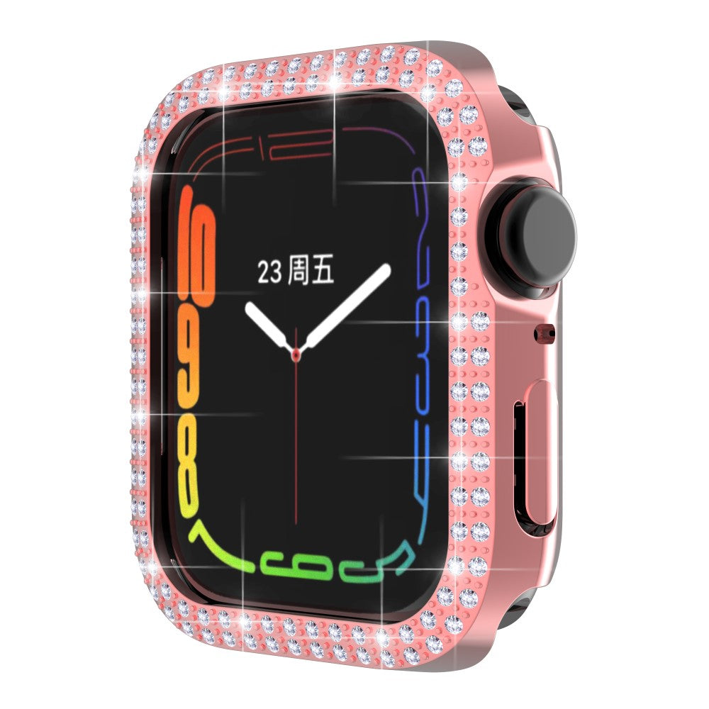 Plastik og Rhinsten Bumper passer til Apple Watch Series 7 41mm