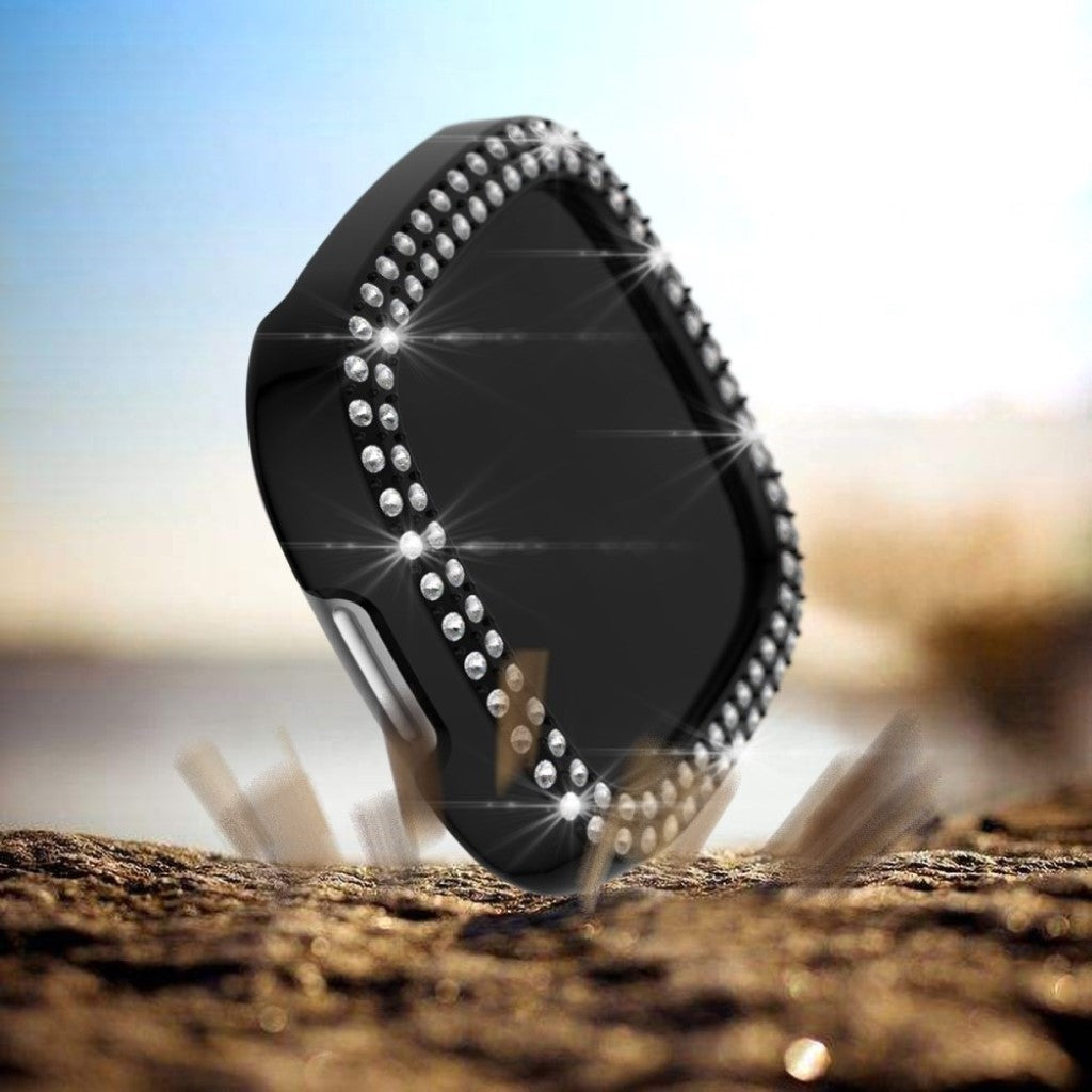 Rhinsten og Silikone Universal Bumper passer til Fitbit Versa 3 / Fitbit Sense 1 Udsalg