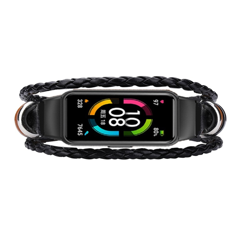 Rigtigt Sejt Metal Og Kunstlæder Universal Rem passer til Smartwatch