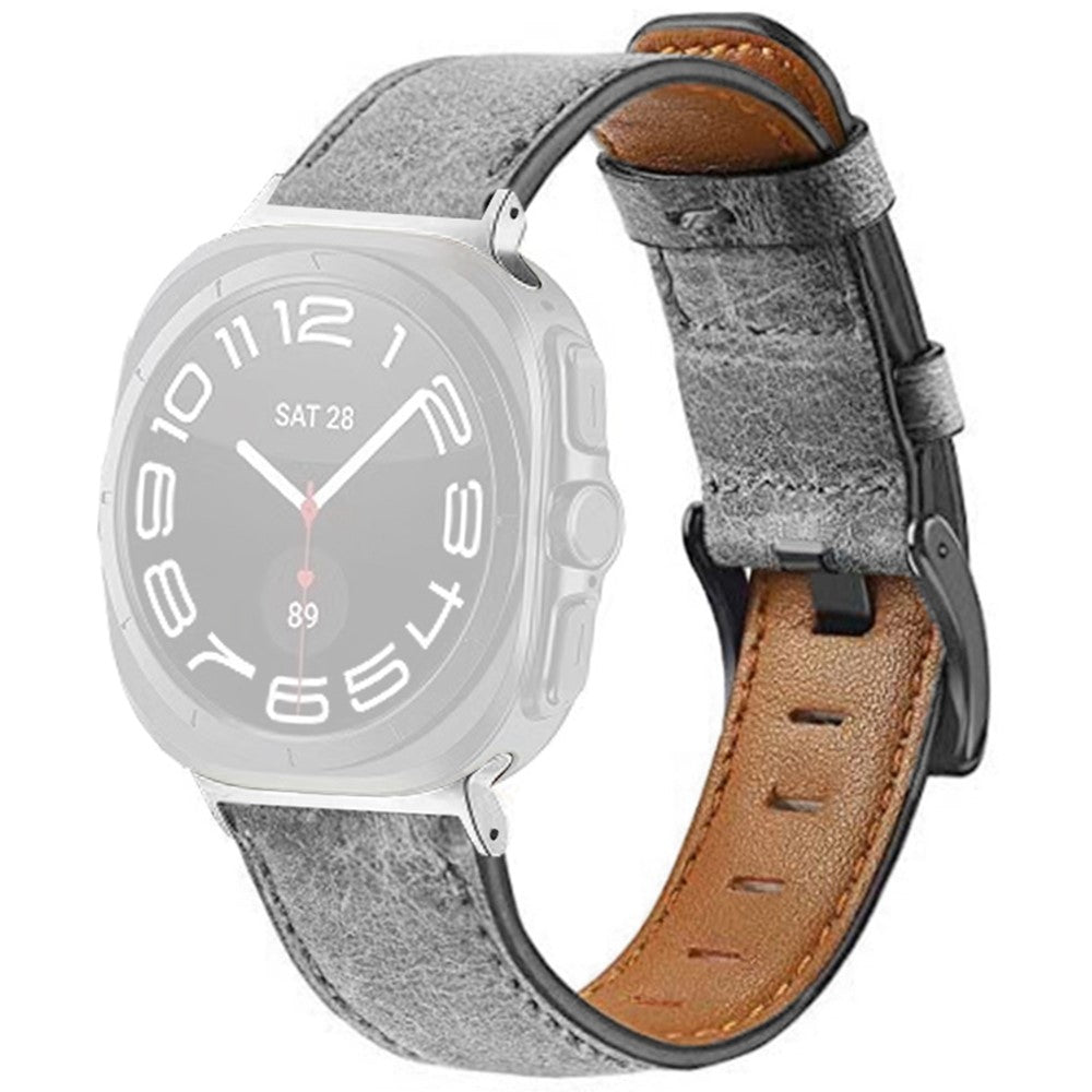 rigtigt-slidstaerk-kunstlaeder-rem-passer-til-samsung-galaxy-watch-ultra-47mm_2.jpg Rigtigt Slidstærk Kunstlæder Rem passer til Samsung Galaxy Watch Ultra 47mm