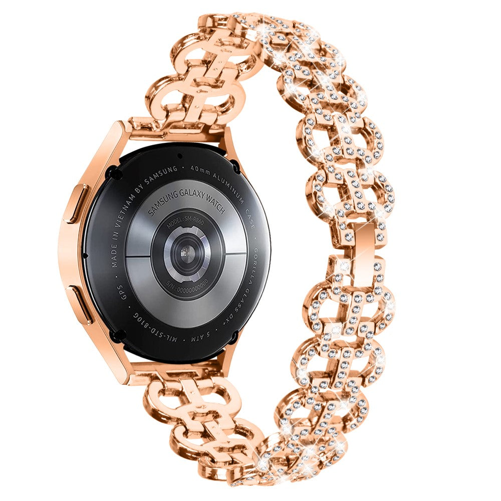 Vildt Flot Metal Og Rhinsten Universal Rem passer til Smartwatch