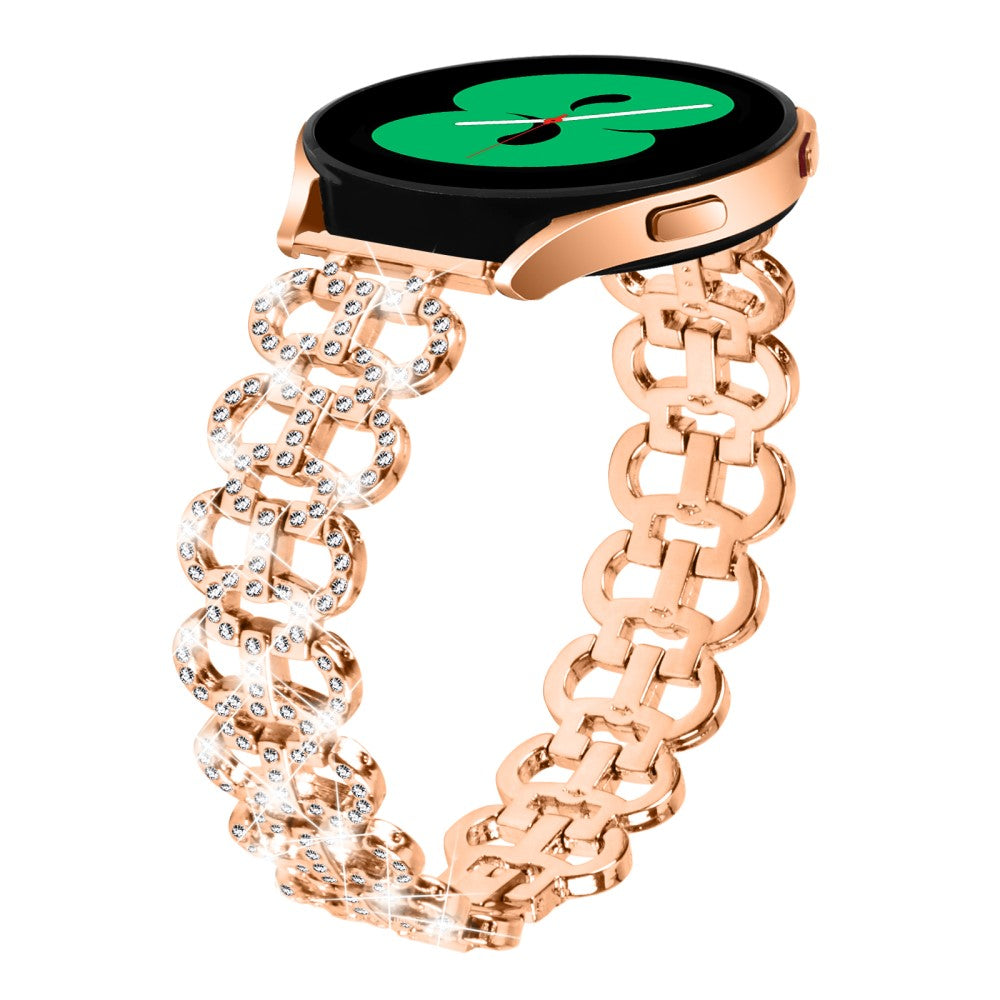 Vildt Flot Metal Og Rhinsten Universal Rem passer til Smartwatch