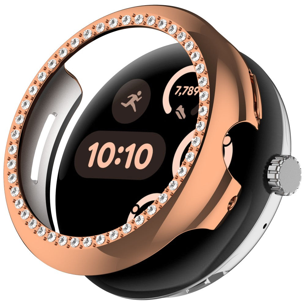 Vildt Flot Rhinsten og Silikone Cover passer til Google Smartwatch