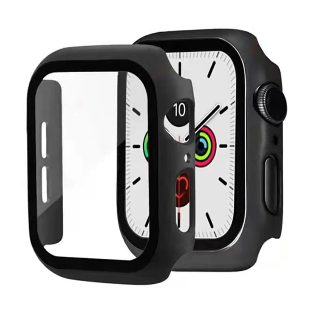 Mega Flot Cover med Skærmbeskytter i Plastik og Hærdet Glas passer til Apple Watch Series 7 45mm