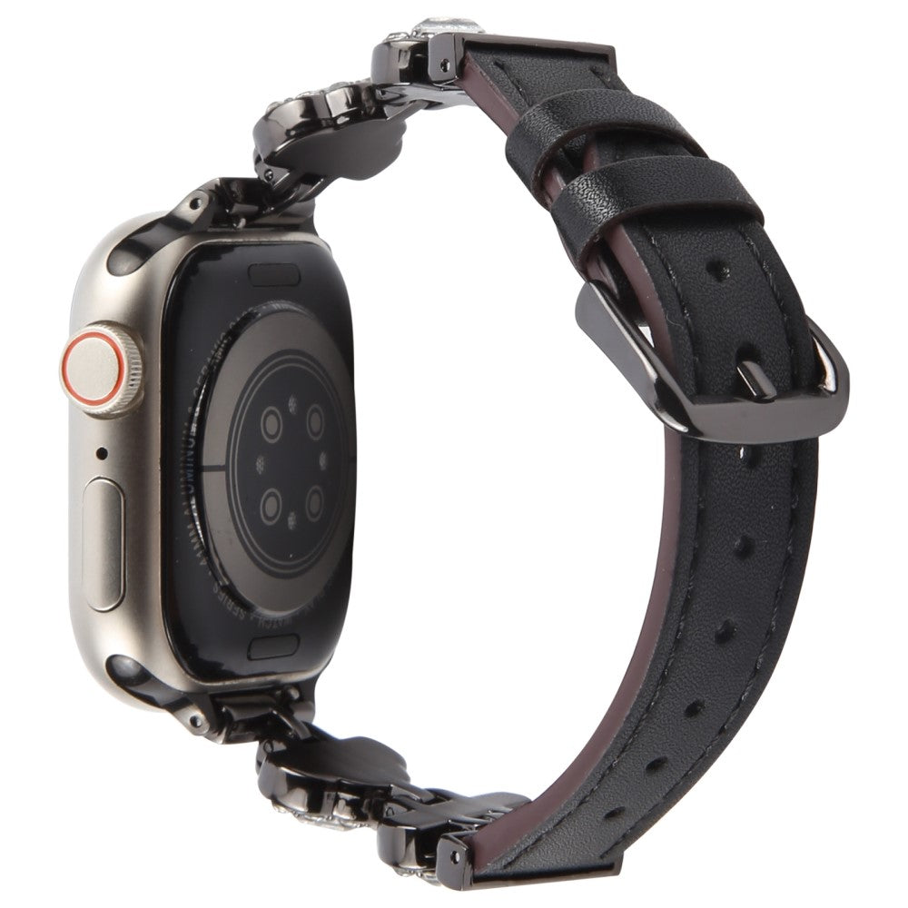 Rigtigt Hårdfør Kunstlæder Universal Rem passer til Apple Smartwatch
