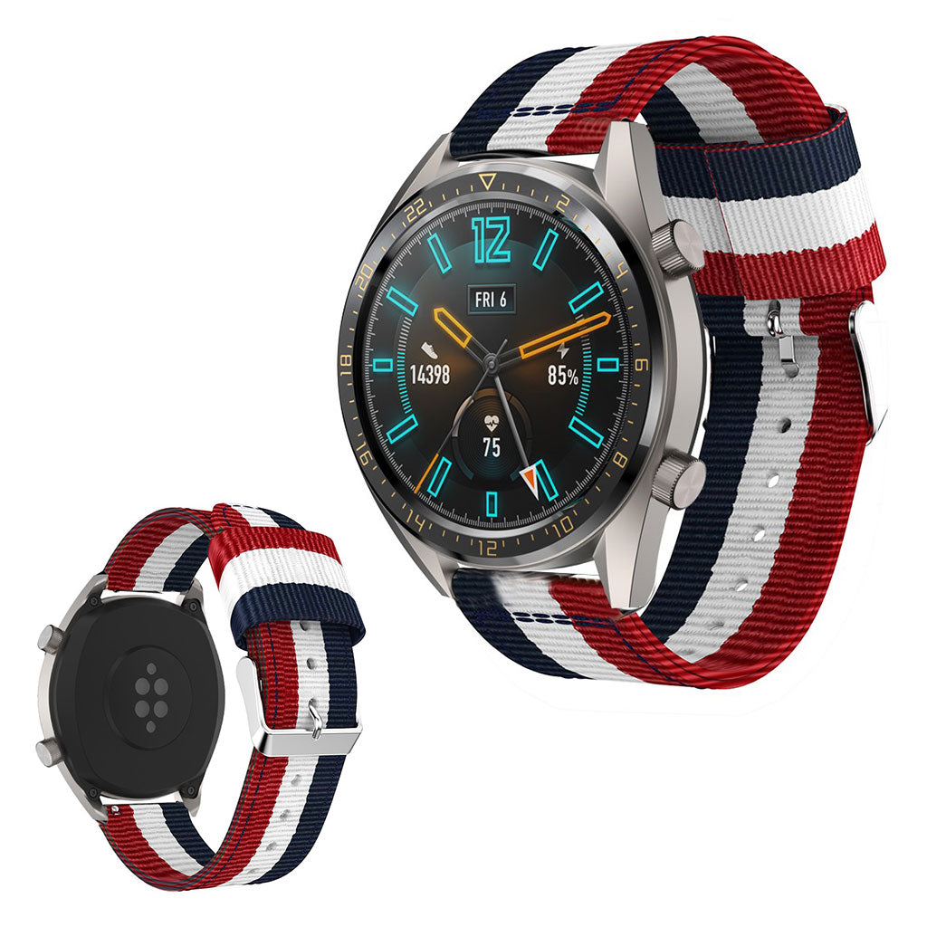 Rigtigt Smuk Nylon Rem passer til Huawei Watch GT 2 46mm Hot på udsalg