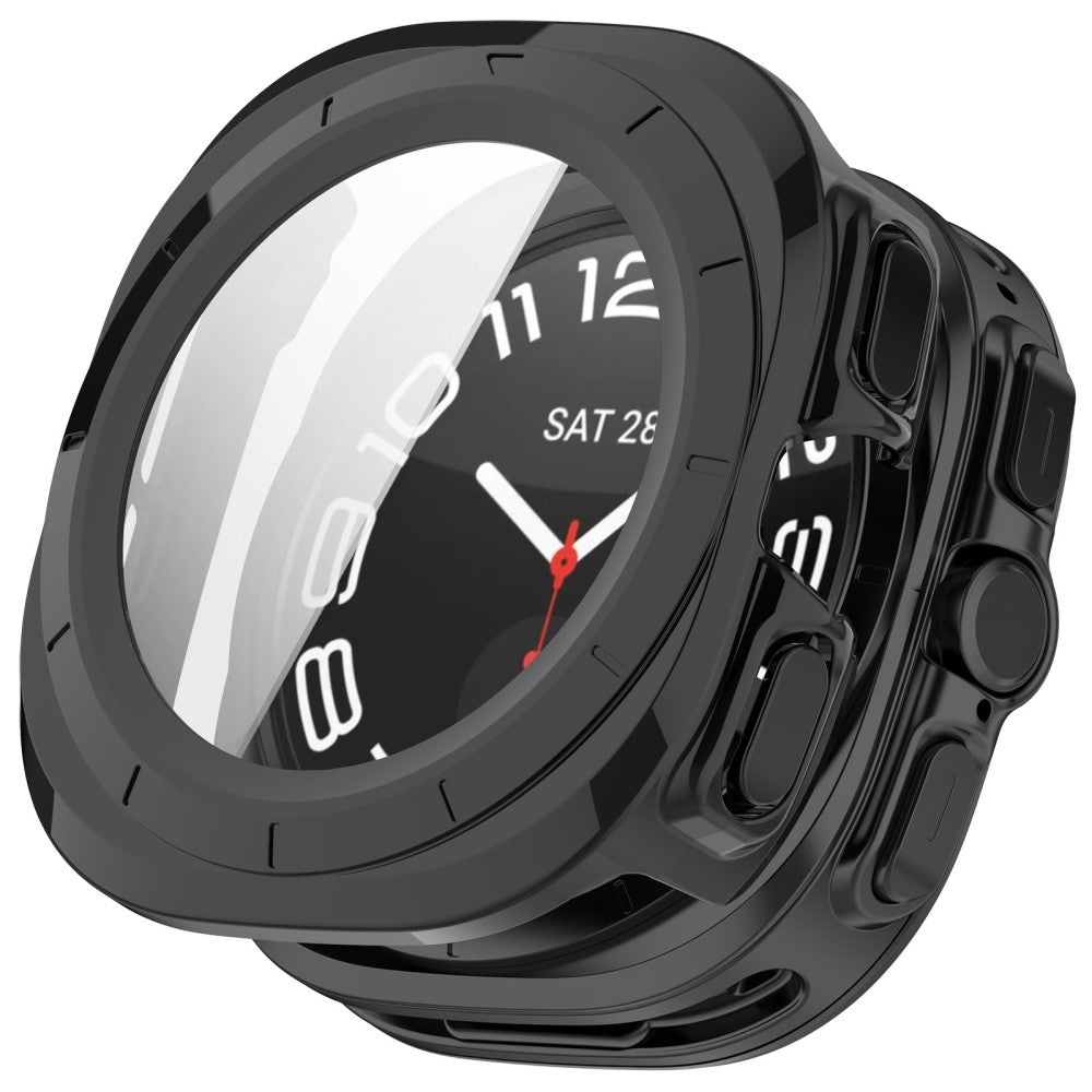 Robust Cover med Skærmbeskytter i Glas og Plastik passer til Samsung Galaxy Watch Ultra 47mm